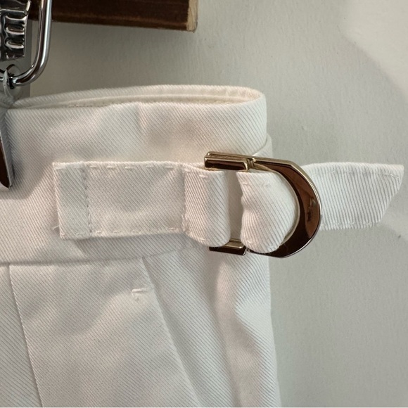 NWT MaxMara Lucas Optical White Long Trouser Size 10 - Picture 6 of 11